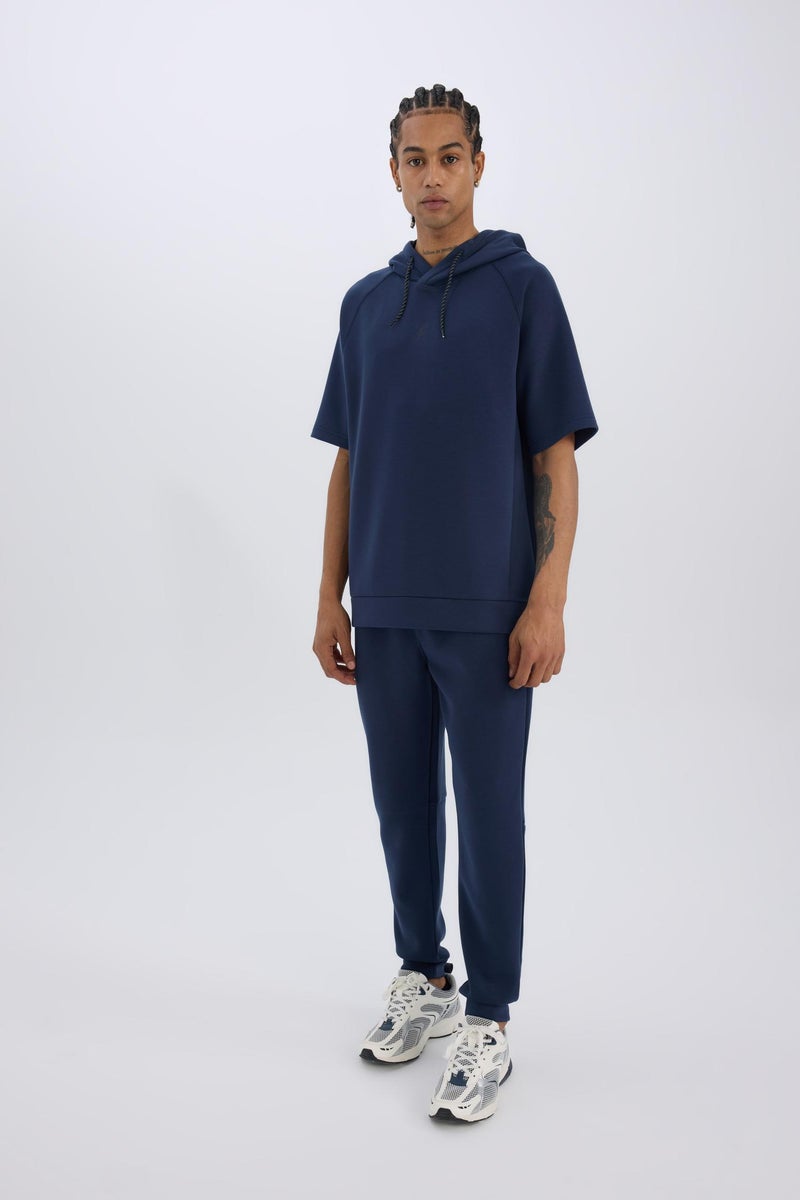 DeFacto Blue Man DeFactoFit Slim Fit Standard Leg Scuba Fabric Joggers Casual - Image 1